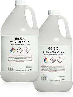 Ethyl Alcohol 99.5% Denatured Alcohol by Natural Cosmetic Labs | Made in The USA | Gallon (Pack of 2)