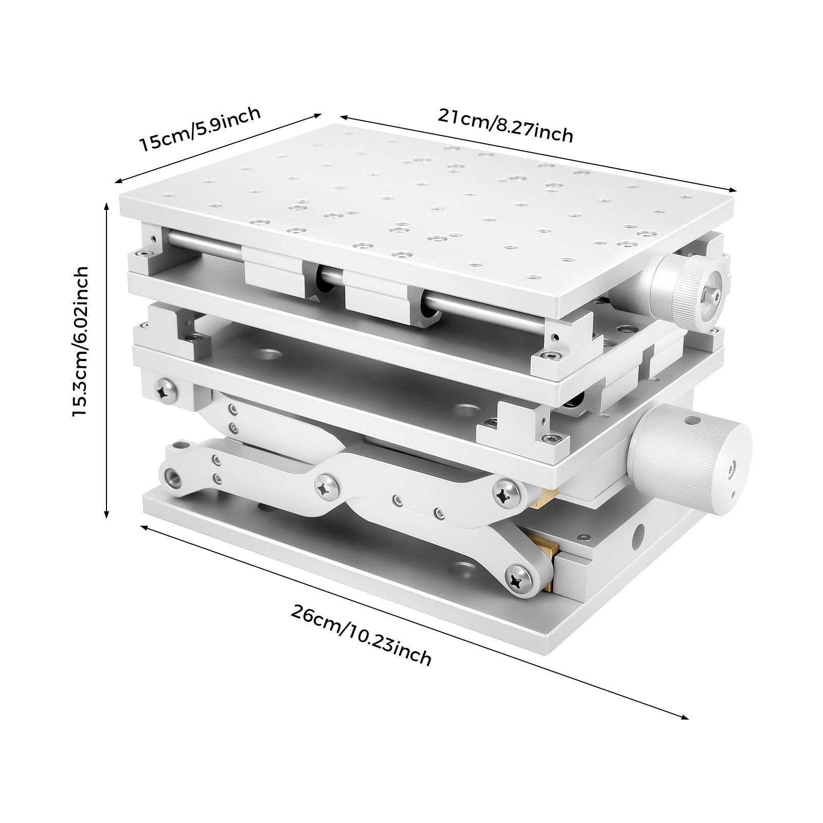Banco da Lavoro Mobile 3D, Macchina per marcatura con 3 tavoli da Lavoro mobili, Macchina per Incisione Ottica sperimentale 8,26 x 5,90 Pollici, Sollevamento Portatile.