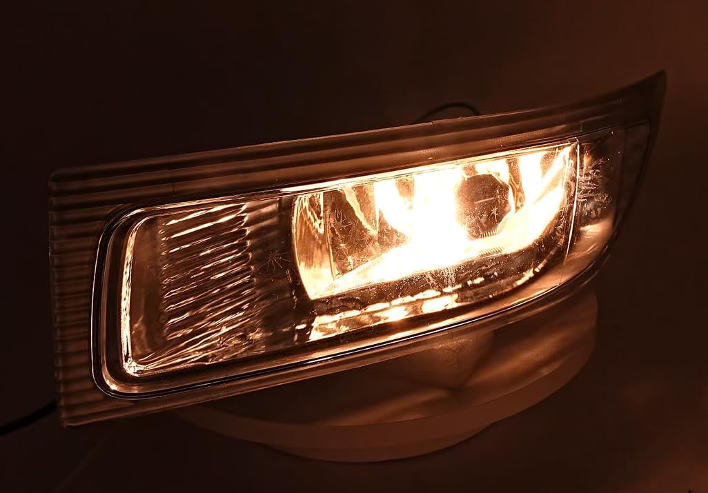 Fog Lights Assembly Driving Fog Lights Lamps For Toyota Sienna 2004 2005 |Clear Lens Front Driving Lamps With Halogen Bulbs| 81210AE010 81220AE010 TO2593118 TO2592118
