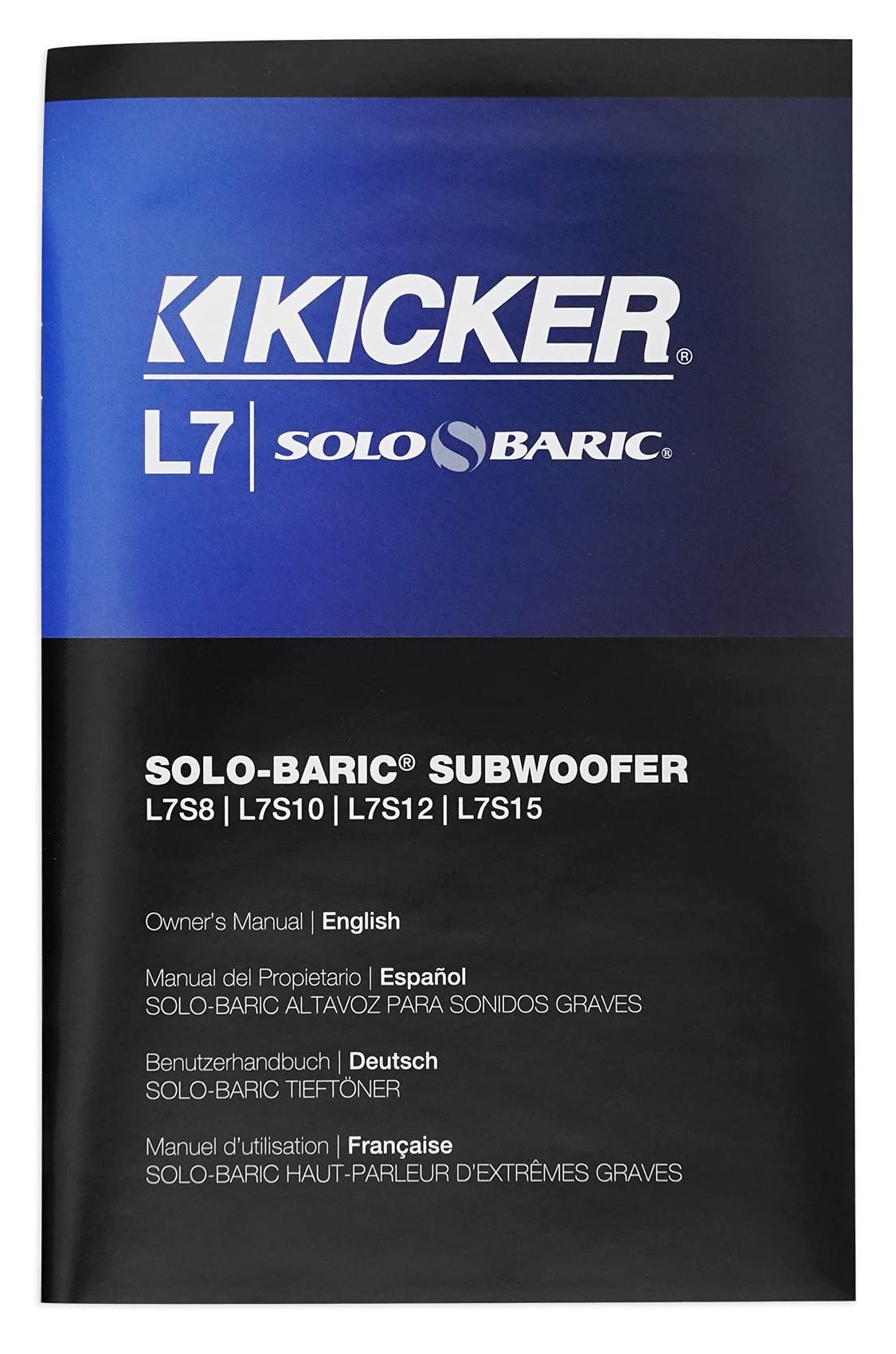 Kicker 44L7S104 Solo-Baric L7 10" 1200 Watt Dual 4 Ohm Subwoofer - View #10