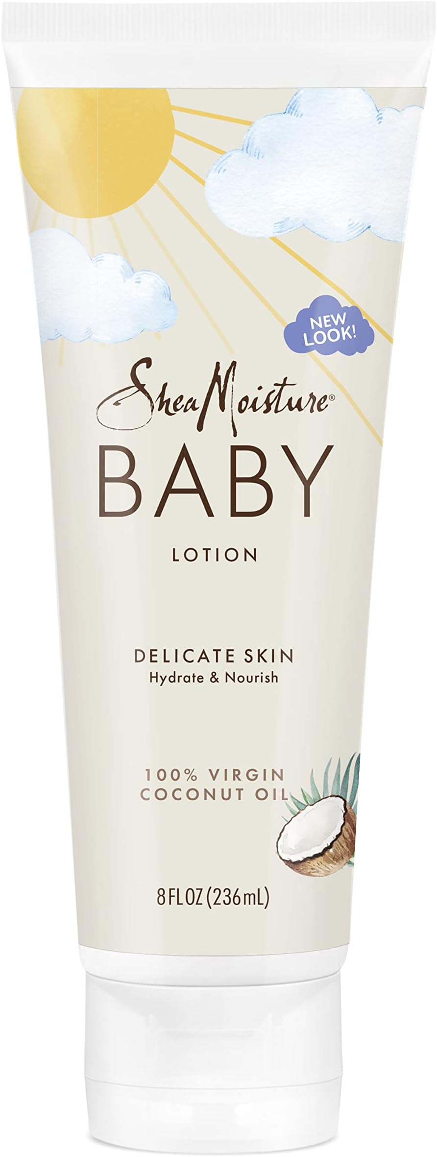 SheaMoisture Baby Lotion 100% Virgin Coconut Oil for Baby Skin Baby Lotion Clear Skin Moisturizer 8 oz