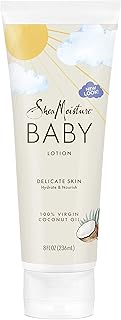SheaMoisture Baby Lotion Coconut Oil for Baby Skin 100% Virgin Coconut Oil Baby Lotion Clear Skin Moisturizer 8 oz