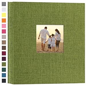 potricher Linen Hardcover Photo Album 4x6 1000 Photos Large Capacity for Family Wedding Anniversary Baby Vacation (Green, 1000 Pockets) : Amazon.in: Home & Kitchen