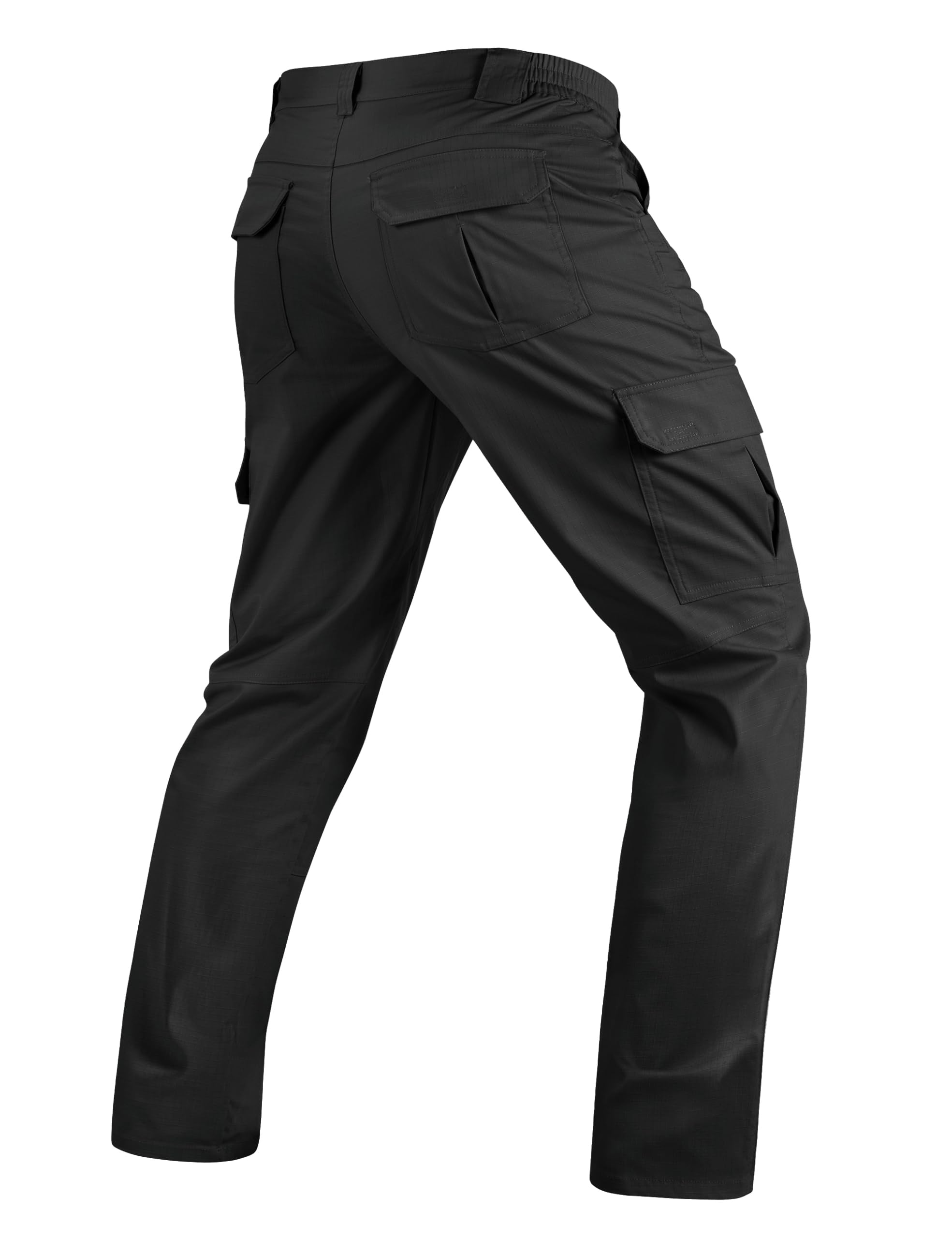 TACVASEN Mens Tactical Pants Water Resistant Ripstop Cargo Work Pants Lightweight Hiking EDC Outdoor with Pockets