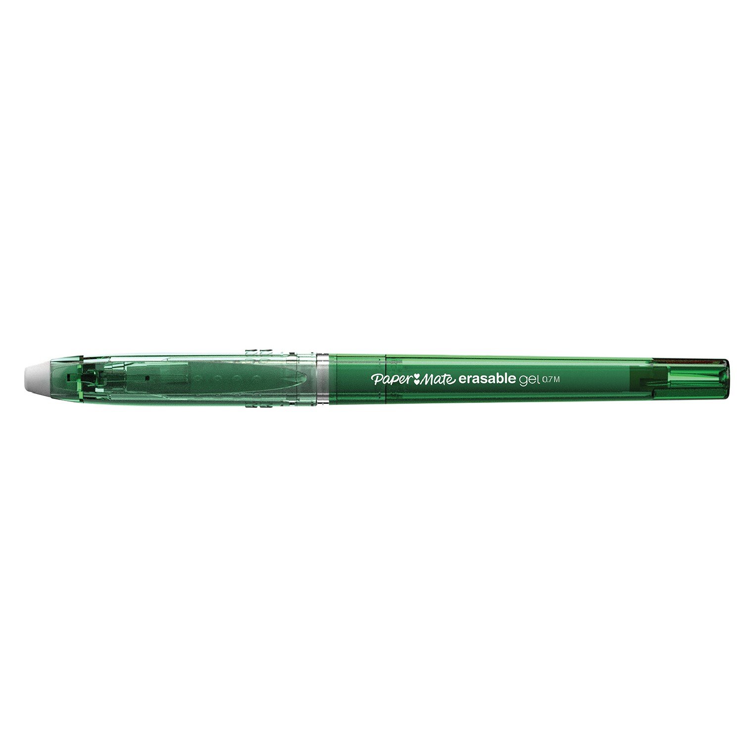 Paper Mate Lot De 12 Stylos Gel Effaçables - Pointe 0.7 Mm - Noir - Gomme Intégrée