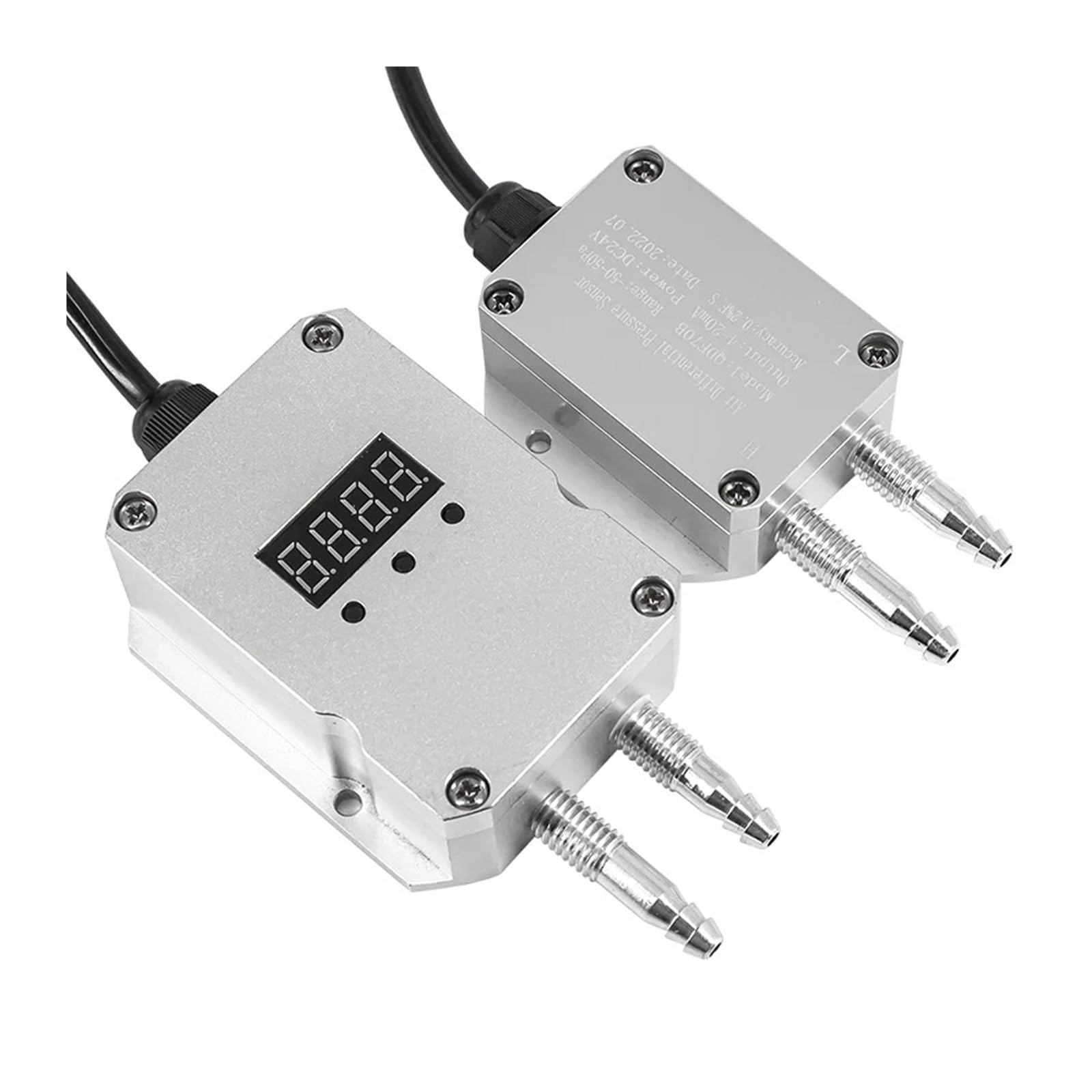Transmisor de presión diferencial, sensor presiones diferenciales aire viento 0~500 KPA, 4-20 mA 0-10 V 0-5 1-5 salida RS485 1 pieza(0-300pa,RS485 Output)