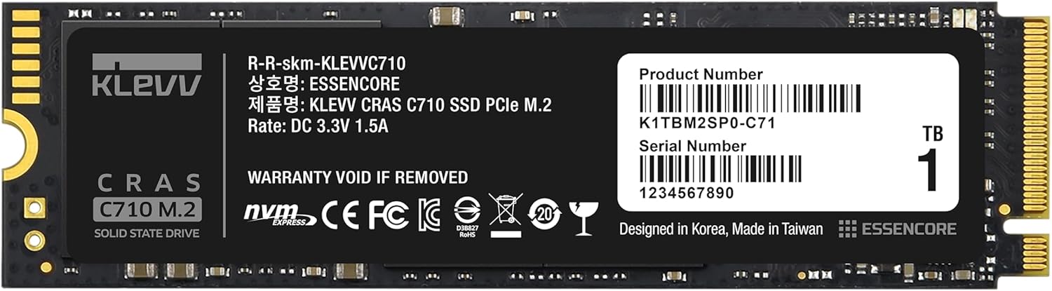 KLEVV CRAS C710 SSD 1TB, NVMe PCIe Gen3 x4, 3D Egypt Ubuy