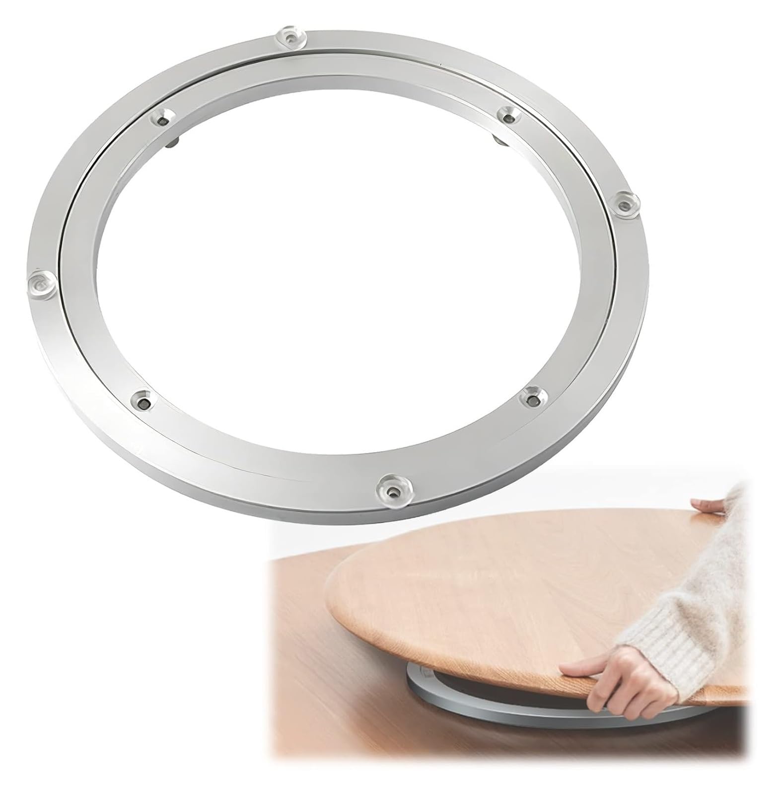 Lazy Susan plato giratorio silencioso de 70 cm contra mesas desordenadas