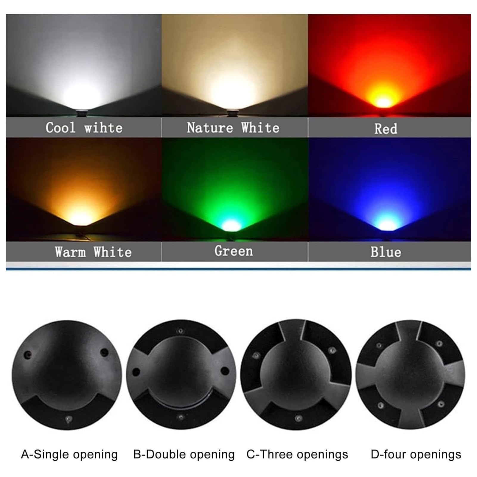 Luces LED Enterrada Para Exteriores, Lámpara De Paisaje De Suelo, Foco LED Para Exteriores Impermeable IP65, Iluminación De Caminos De Bajo Voltaje, Para Terraza(Yellow,12W)