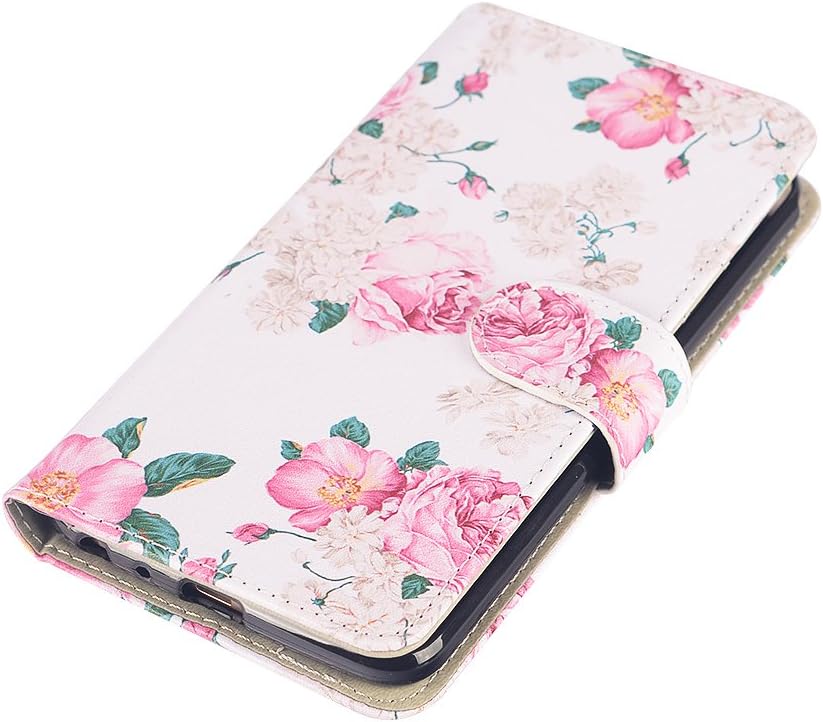 UrSpeedtekLive LG stylo 3 Case, LG stylo 3 Wallet Case, Premium PU Leather Flip Wallet Case Cover w/Card Slots & Kickstand Compatible with LG stylo 3, Flower 2