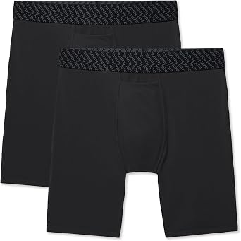 Tommy John Mens Boxer Brief 8 Underwear - Cotton Basics Boxers with Supportive Contour Pouch