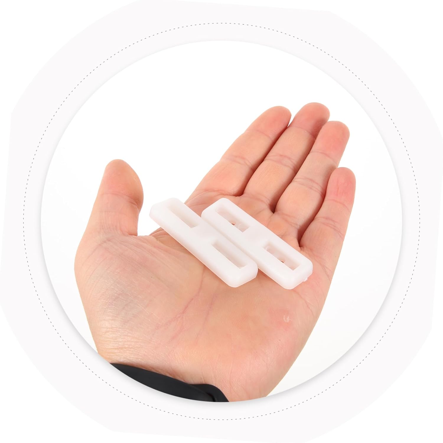 Mikinona 200pcs Rectangular Chair Feet Bumpers Furniture Leg Pads Chair Leg Pads for Hardwood Floors