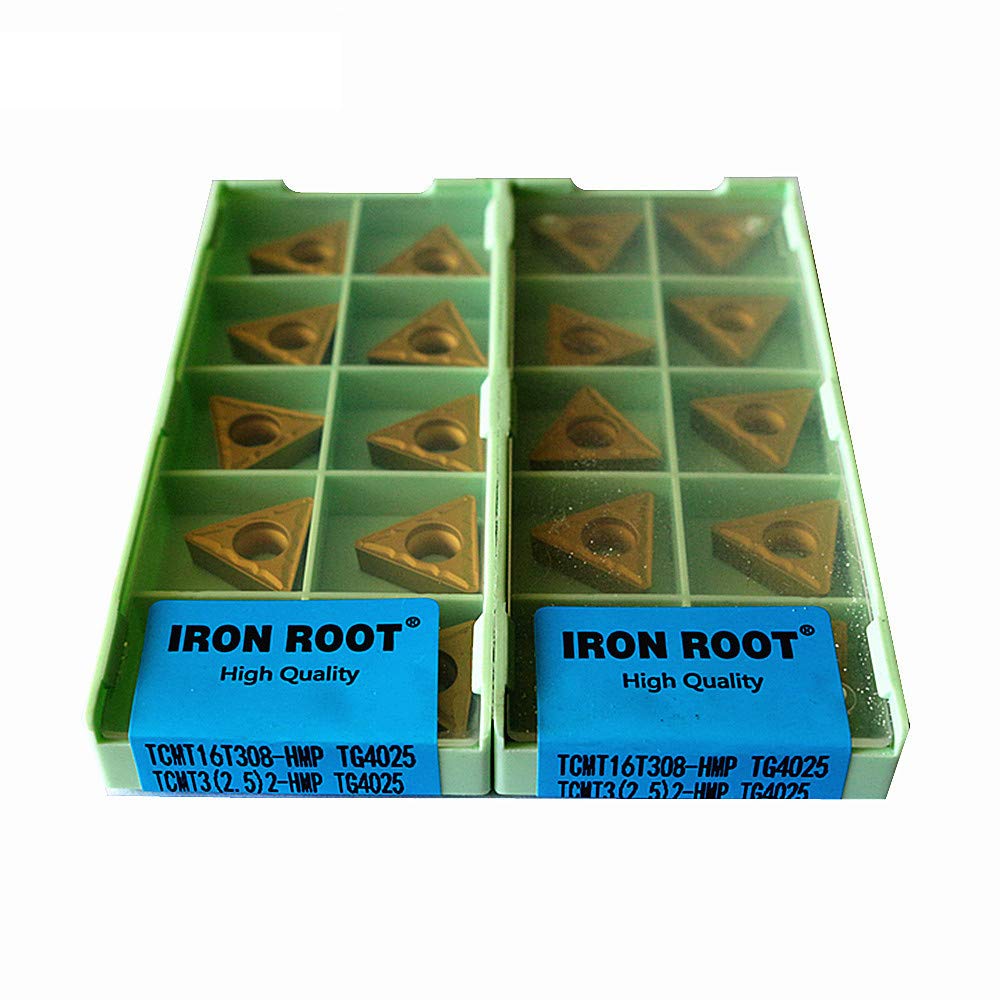 50P TCMT16T308-HPM TG4025 Series CNC herramienta de corte de torno de metal ranurado inserto de carburo para soporte de herramientas STFCR/L STGCR/L