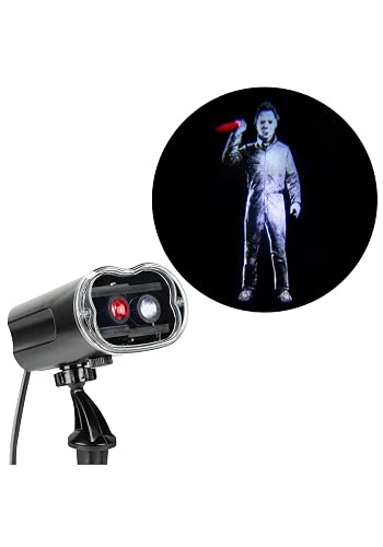 Gemmy Michael Myers Projection Halloween Decoration with Projector and Yard