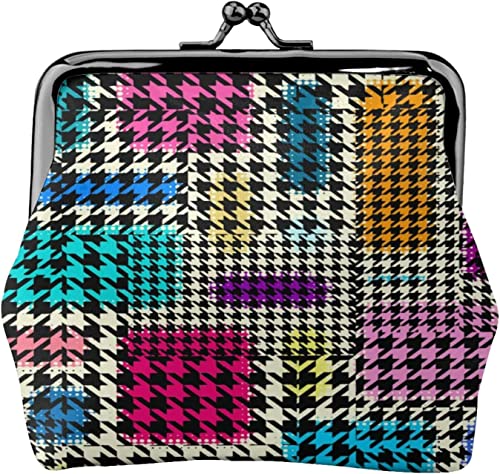 Portamonete Portafoglio Pied De Poule Ragazza Decorativo Mini donna classico