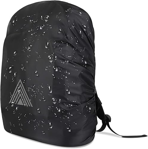 Miniatura 2 de Mochila impermeable (15-75L), cubierta de lluvia portátil antideslizante para mochila, correas de hebilla cruzada, mochila antidesgarros, cubierta