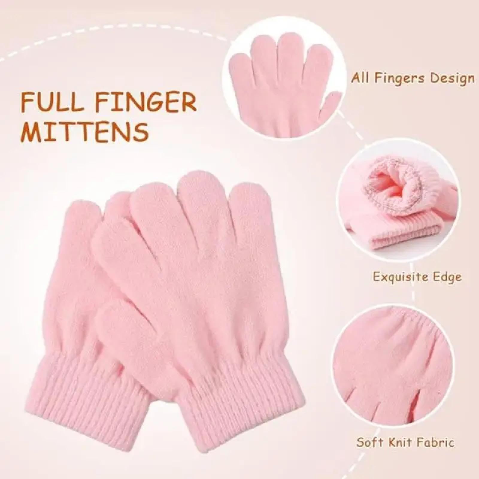 Strickmützen Hüte Mützen Caps Beanie Mütze Beanie Kinder Winter Beanie Mütze Schal Handschuhe Warmer Anzug Für Kinder 1-10 Jahre Alt Mädchen Jungen Warme Doppel Pompoms Strickmütze