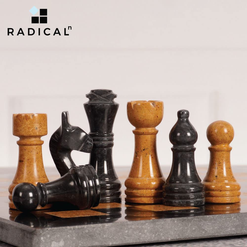 Amazon | Radicaln完全ハンドメイドオリジナル大理石12インチ黒と金色