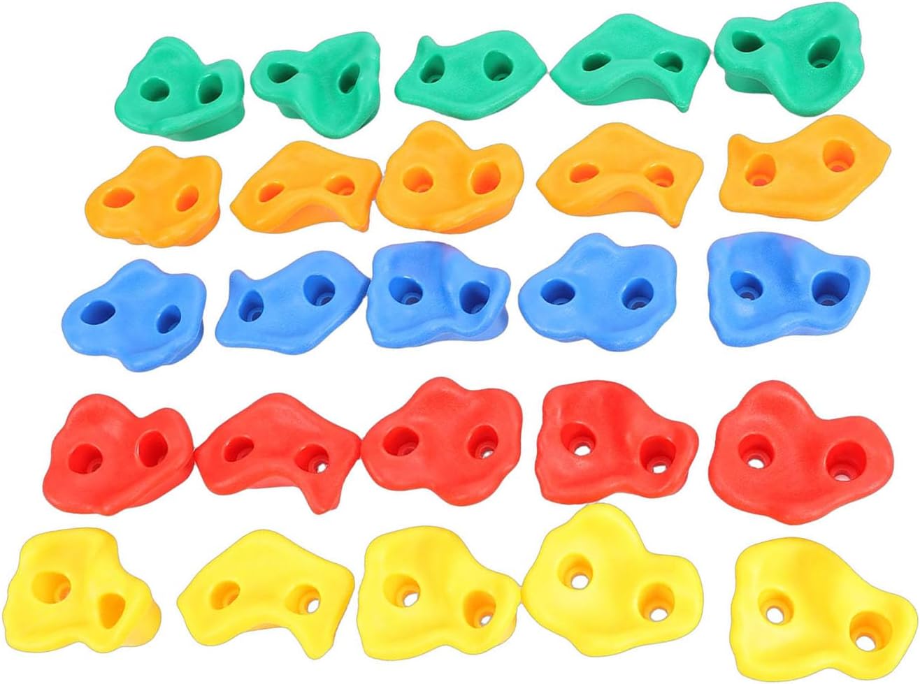 Rock Climbing Holds, Colorful PE Grips Climbing Wall Holds Durable Indoor Outdoor for Kids Adults Beginners Professionals
