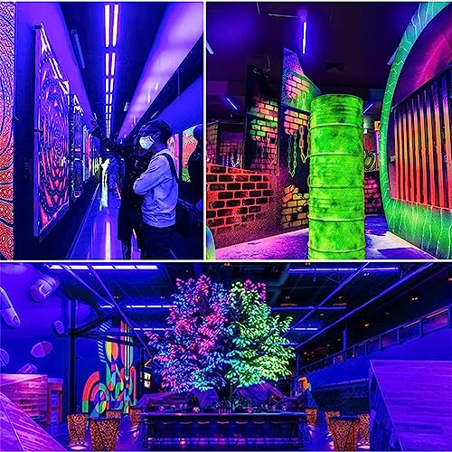 U4GLORY Barra de luz preta, 10 W, 30 cm, luz preta para armário, luminária USB UV preta para pôster