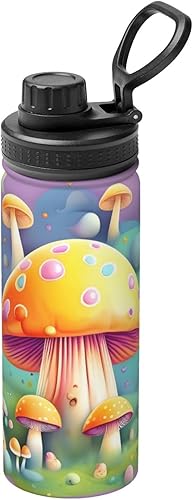 Miniatura 17 de Bandera de México - Hervidor aislado de acero inoxidable | Botella de agua divertida con impresión aislada | Ideal para deportes y viajes Bandera de