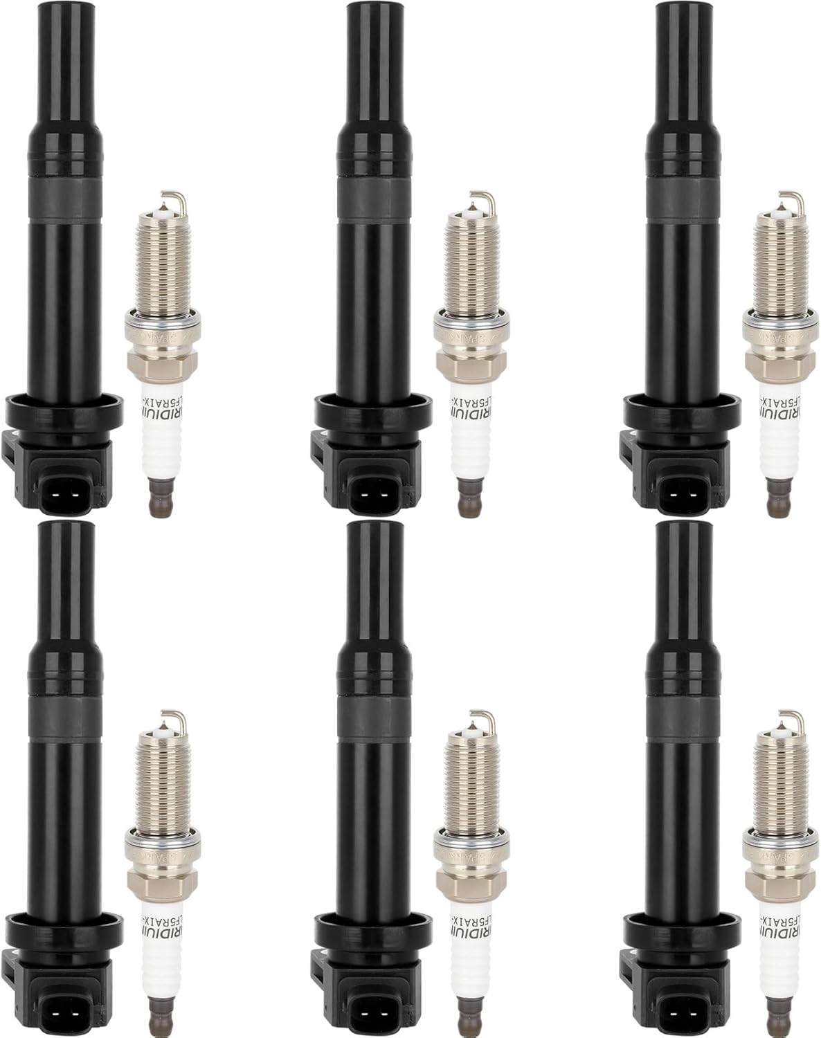 ECCPP UF269 Ignition Coil Coils&iridium Spark Plugs 7781 for Chrysler for Dodge Concorde Intrepid Concorde 300 Pacifica Prowler Magnum 2.7L 3.2L 3.5L 2001-2005 3.5L V6 set of 6