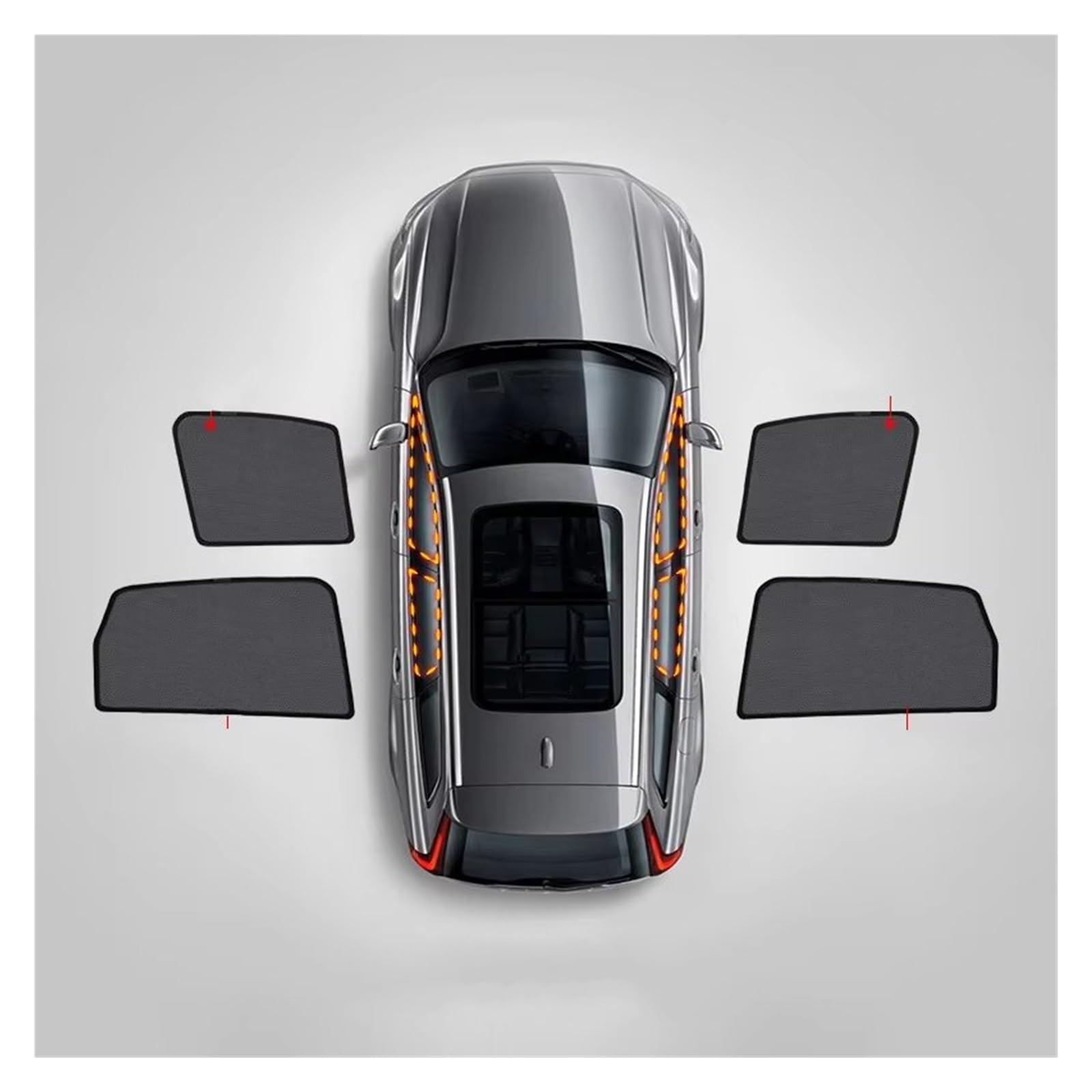 Parasole Per Subaru Per XV GT Per Crosstrek 2017-2022 Tendina Parasole Magnetica Anti-luce Per Finestrini Laterali Anteriori E Posteriori Parasole Auto Finestrini Laterali(4pcs)