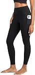 Colorfulkoala Women's High Waisted Tummy Control Workout Leggings 7/8 Length Yoga Pants with Pockets