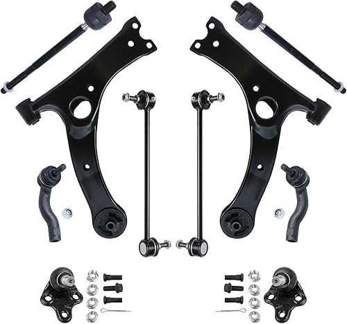 Miniatura 180 de Detroit Axle - Kit de suspensión frontal de 10 piezas para Ford Ranger Mazda B2300 B2500 B3000 B4000, 2 brazos de control superiores, 2 rótulas