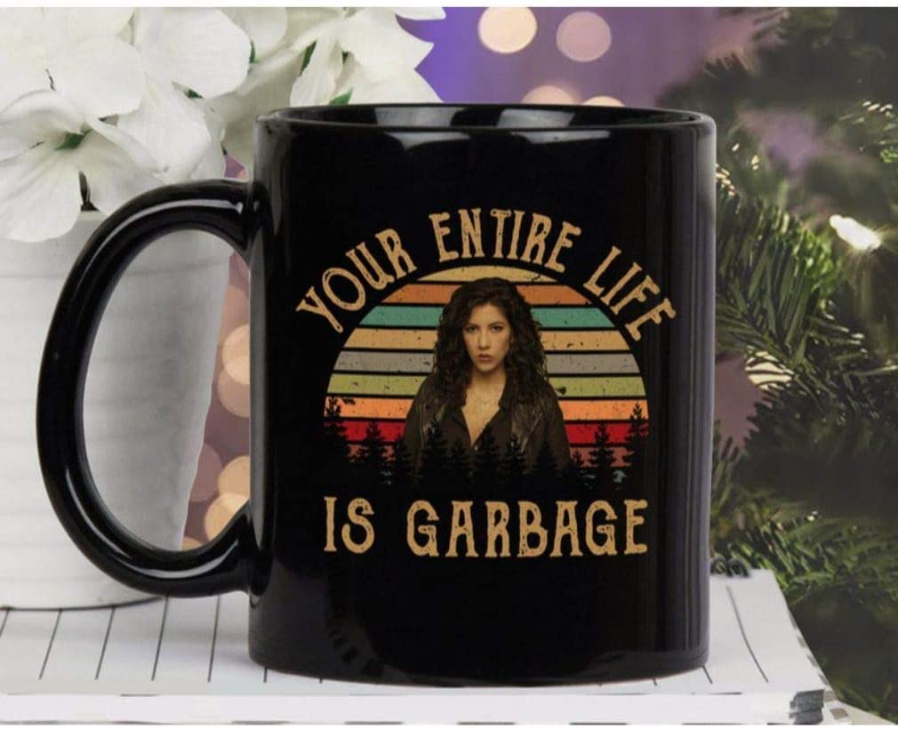 Brooklyn Nine-Nine Your Entire Life Detective Rose Diaz Black Printed Ceramic Tea/Coffee Mug by CRAFT MANIACS | UBER Cool Brooklyn Merch