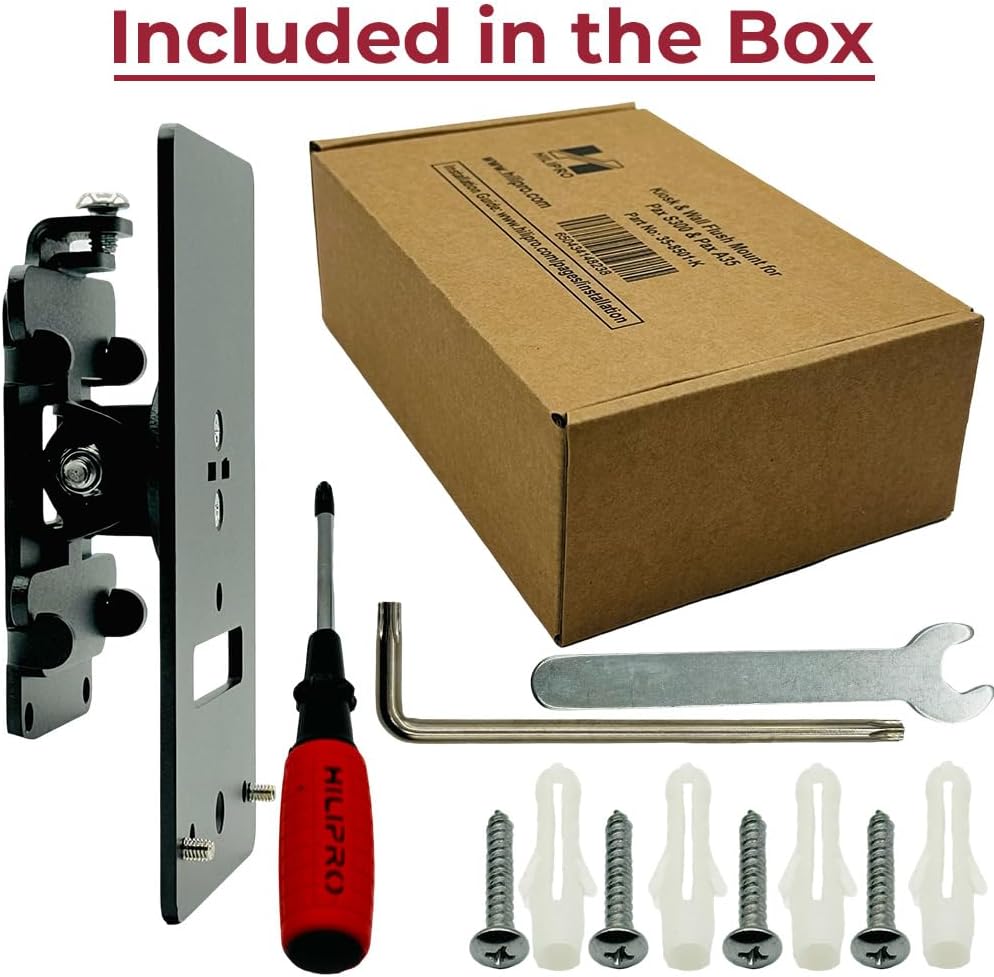 POS Kiosk Flush Mount for Pax S300, A35, – Secure Countertop Payment Terminal Recessed Mount with Cable Management Anti-Theft Steel Mounting Plate Black