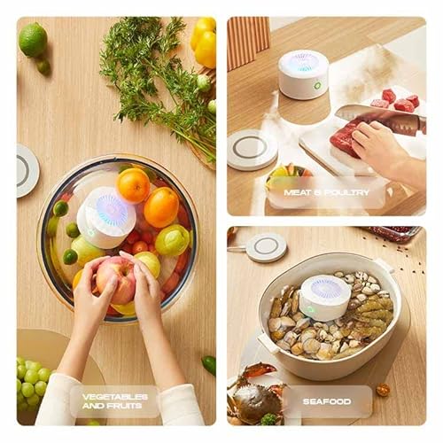 Jnjhomes Fruit And Vegetable Washing Machine, Portable Fruit And Vegetable Purifier, Easy-To-Clean Fruit And Vegetable Cleaner Device In Water And Waterproof, Kitchen Gadgets And Wireless Rechargeable #TOP5