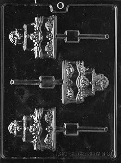 Grandmama's Goodies W059 Wedding Cake Lollipop Sucker Chocolate Candy Soap Mold with Exclusive Molding Instructions … (1)