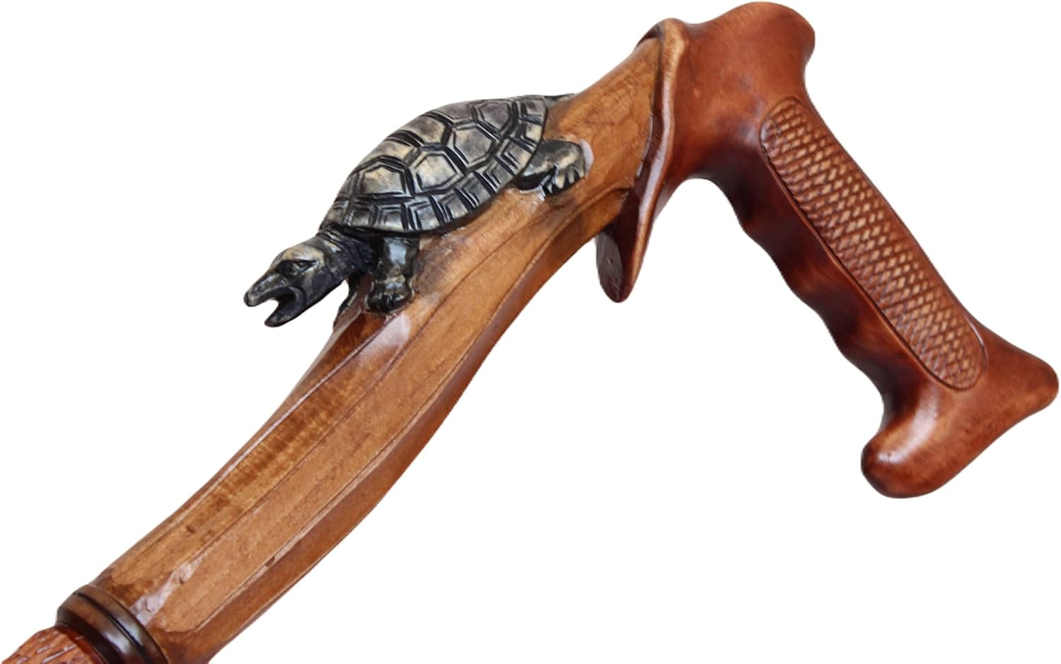 Walking Stick Cane Turtle Wooden Carved Cane Hiking Sticks