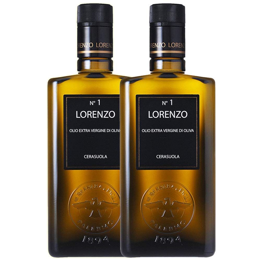 Manfredi Barbera - Collection Lorenzo - Extra Virgin Olive Oil - Made in Italy (Lorenzo N°1, 2 Pack / Piece)