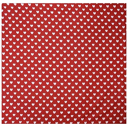 Image of Prime Collection 225 TC Cotton-Blend Fabric Single Sized(90x60) Inch 1 Bedsheet with 1 Pillow Covers - Single Bedsheet for Single Bed (Red Heart)