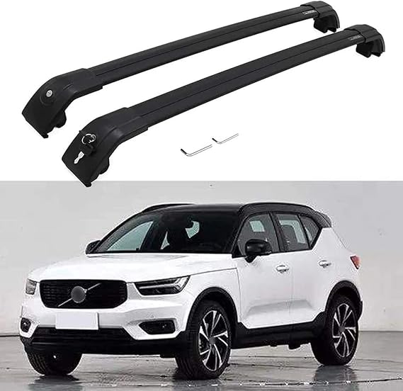2pcs Car Roof Rack Bars for Volvo XC40 2018 2019 2020 2021,Aluminium