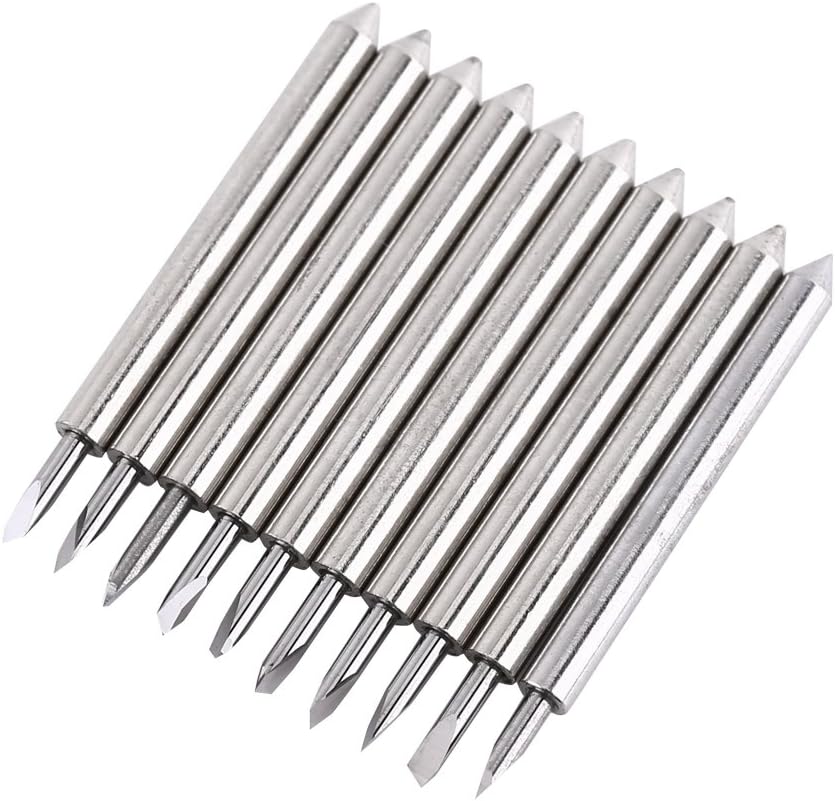 Cemented Carbide Plotter Blade Plotter Parts with Red Protective 2mm Shaft Diameter Can Be Used for Many Cutting Plotters (30°)
