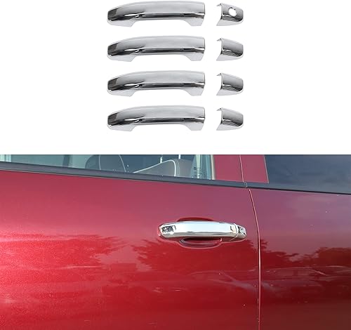 Cubierta para manija de puerta Chevy Silverado Trim Chrome para Chevrolet Silverado GMC Sierra 2014-2024 Accesorios exteriores cromados 4 unids