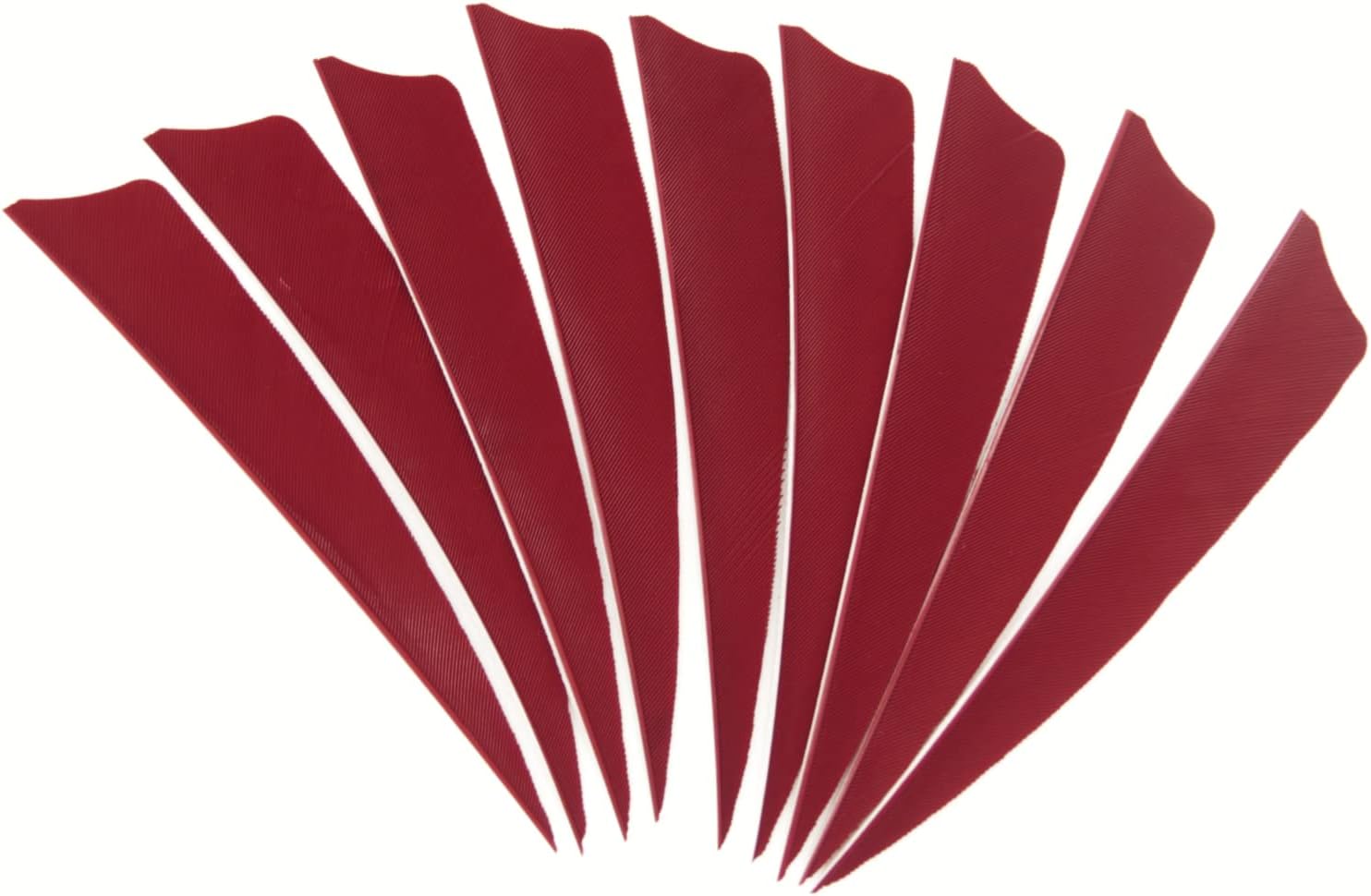 Arrow Feather 4 Inch Shield Fletching Vanes for Wooden Carbon Bamboo Traditional Arrow(50 Pack)
