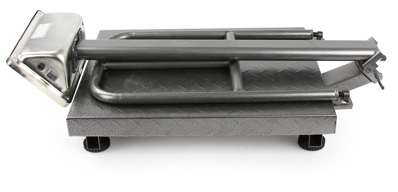 Báscula electrónica industrial con pantalla digital de acero, plataforma comercial plegable (300 kg)
