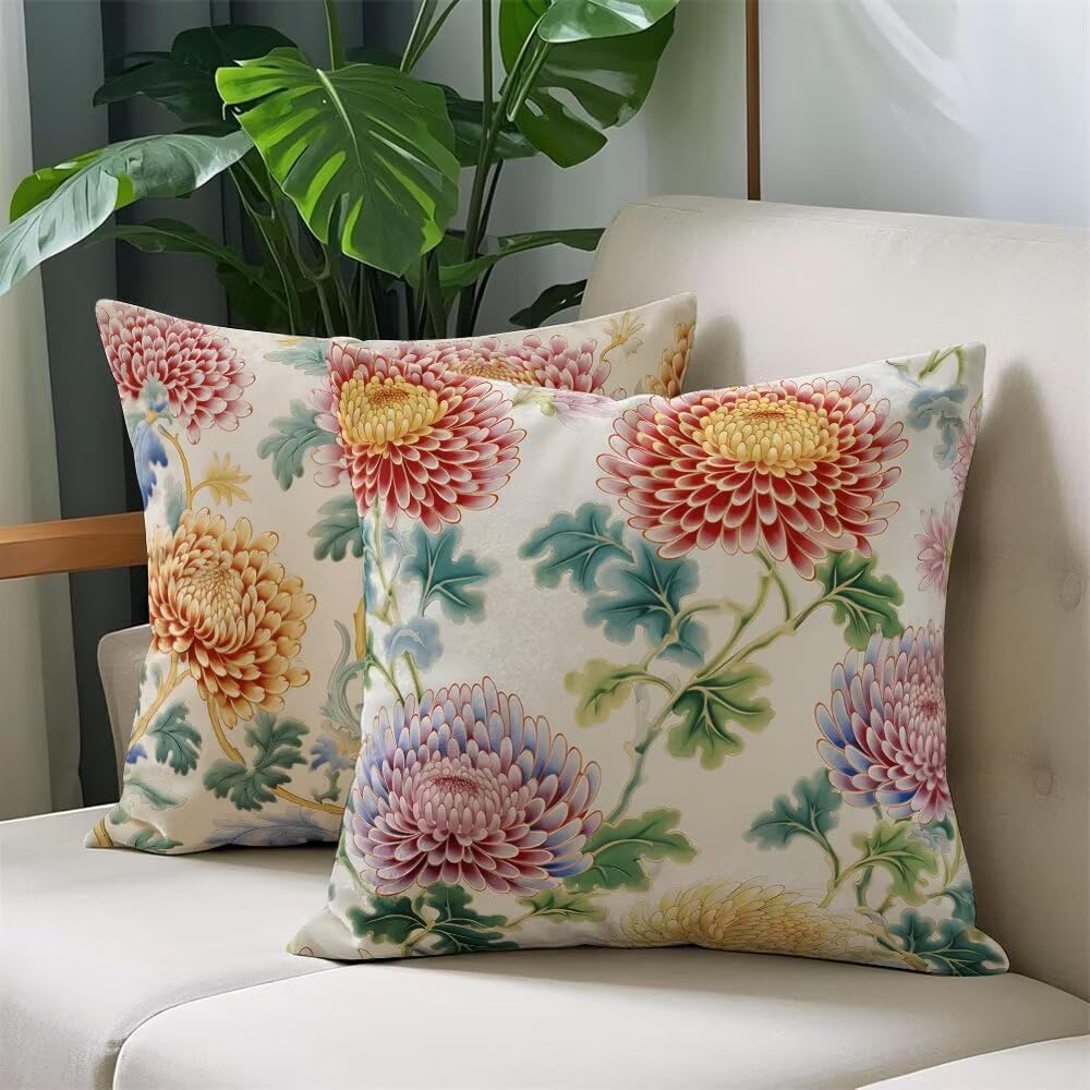 Aksamitna poszewka na poduszkę 65 x 65 cm, 2 sztuki w zestawie, dekoracyjna poszewka na poduszkę w stylu boho, na sofę, sofę, łóżko, z ukrytym zamkiem błyskawicznym (IU105)