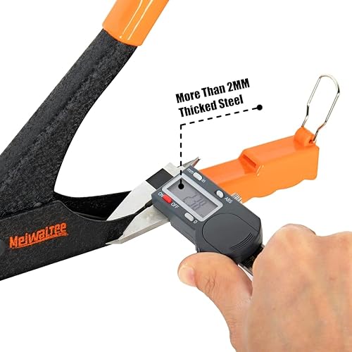 Miniatura 2 de Meiwaltee Pistola de remache, kit profesional de remache con 200 remaches, 3/32"-1/8"-5/32"-3/16", kit de remachador de mano pesado adecuado