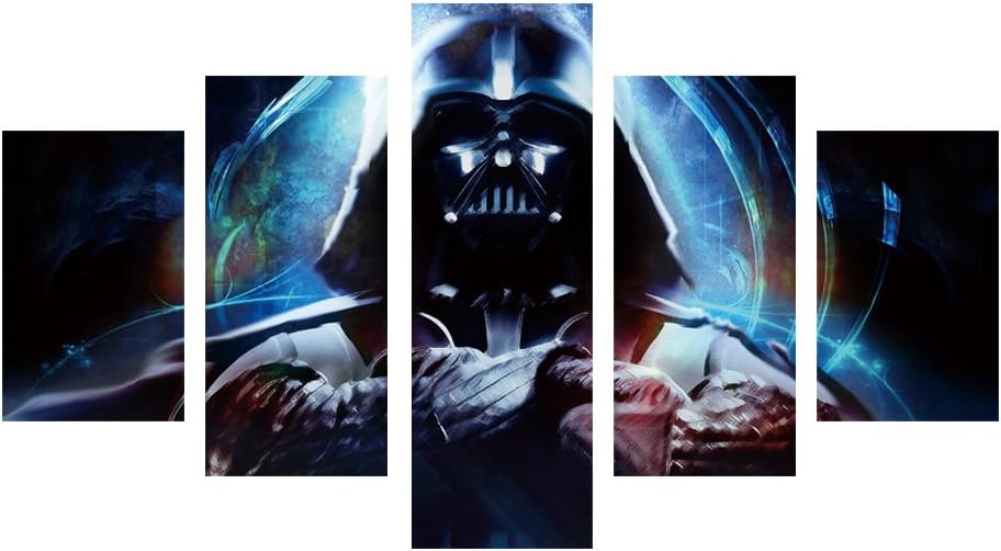 GEVES 5 Panels Modern Art Wall Storm Trooper Movie Poster Wall Decoration Painting Fine Art Print on Canvas (no Frame)¡­