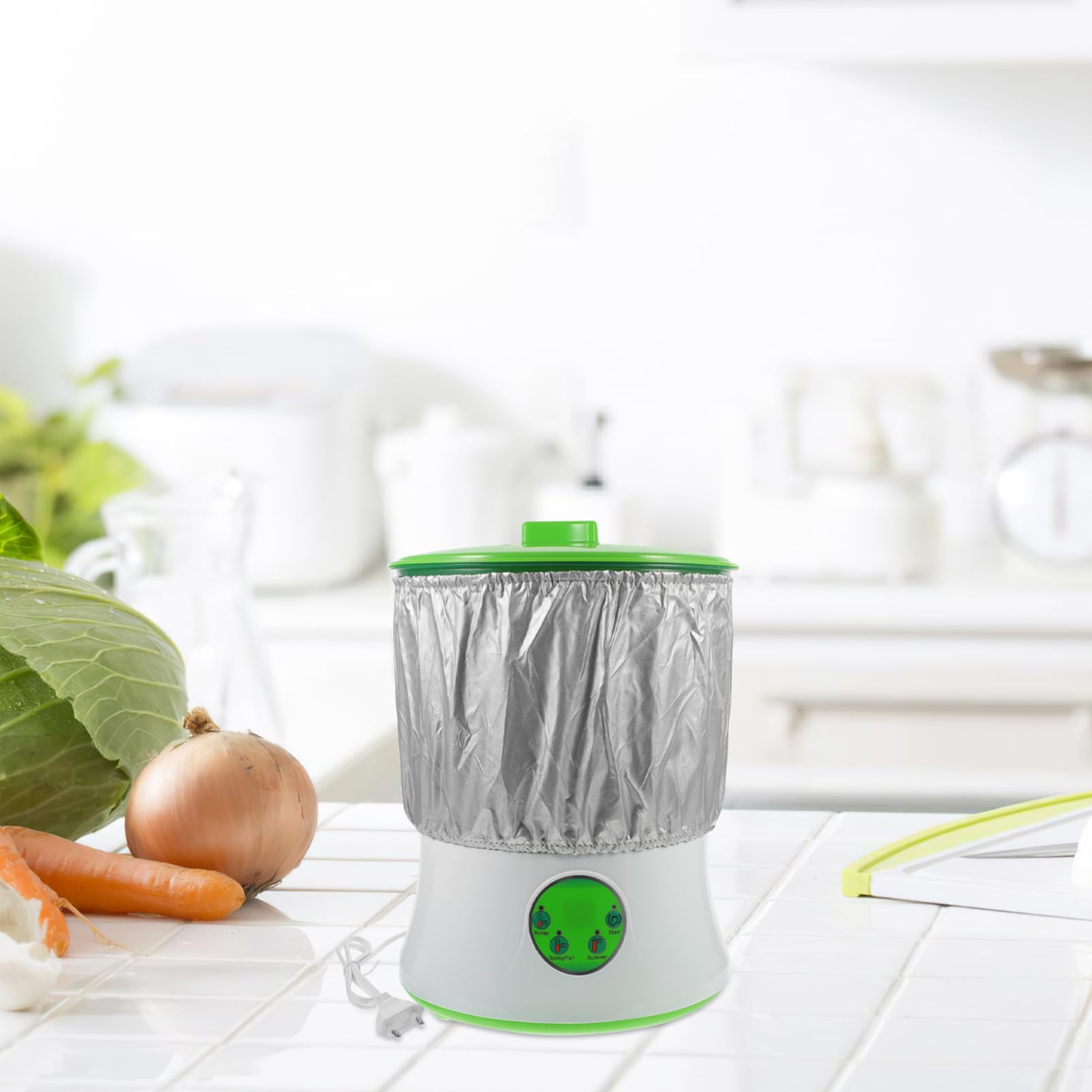BESTonZON Máquina Germinadora Eléctrica de Doble Capa Control Microcomputador Sistema Automático de Riego Diseño y Energético para Casa