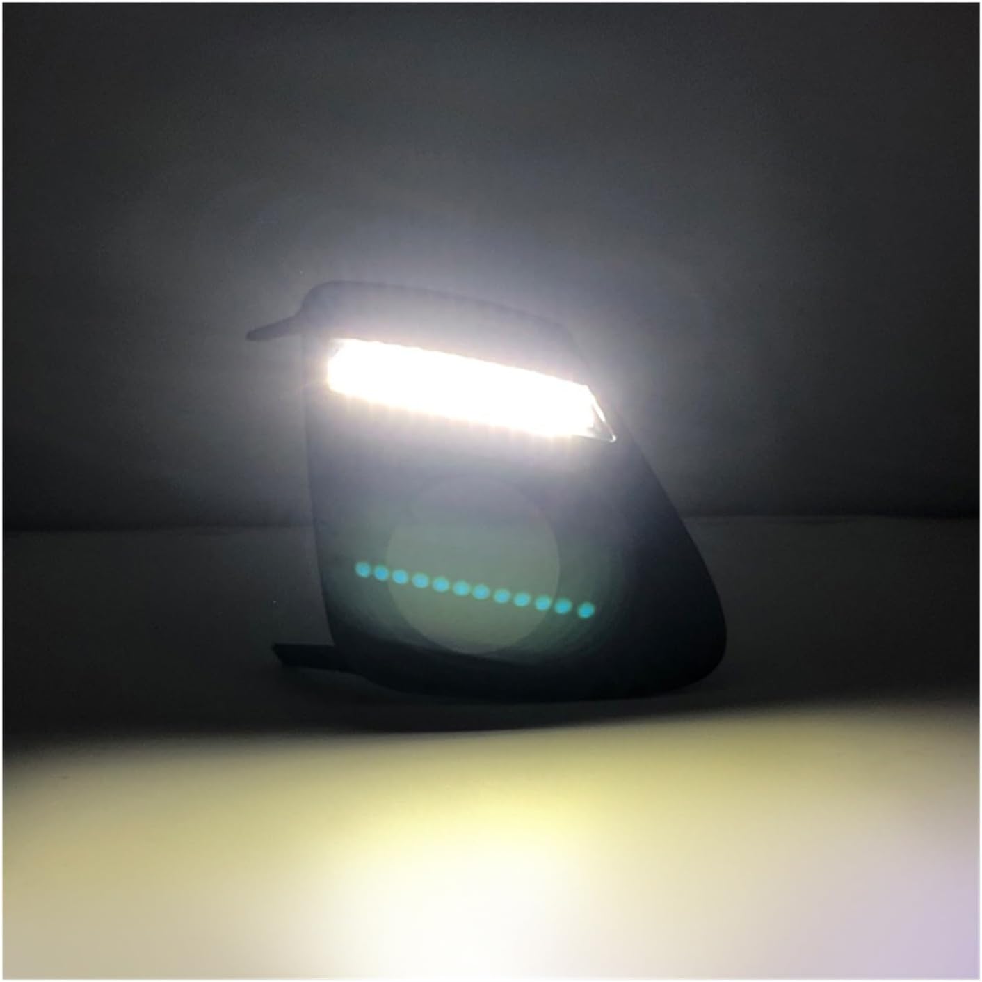 LED DRLライトベゼル、トヨタカローラ2011-2013対応、ダイナミックシーケンシャルターンシグナル付きデイタイムランニングラ