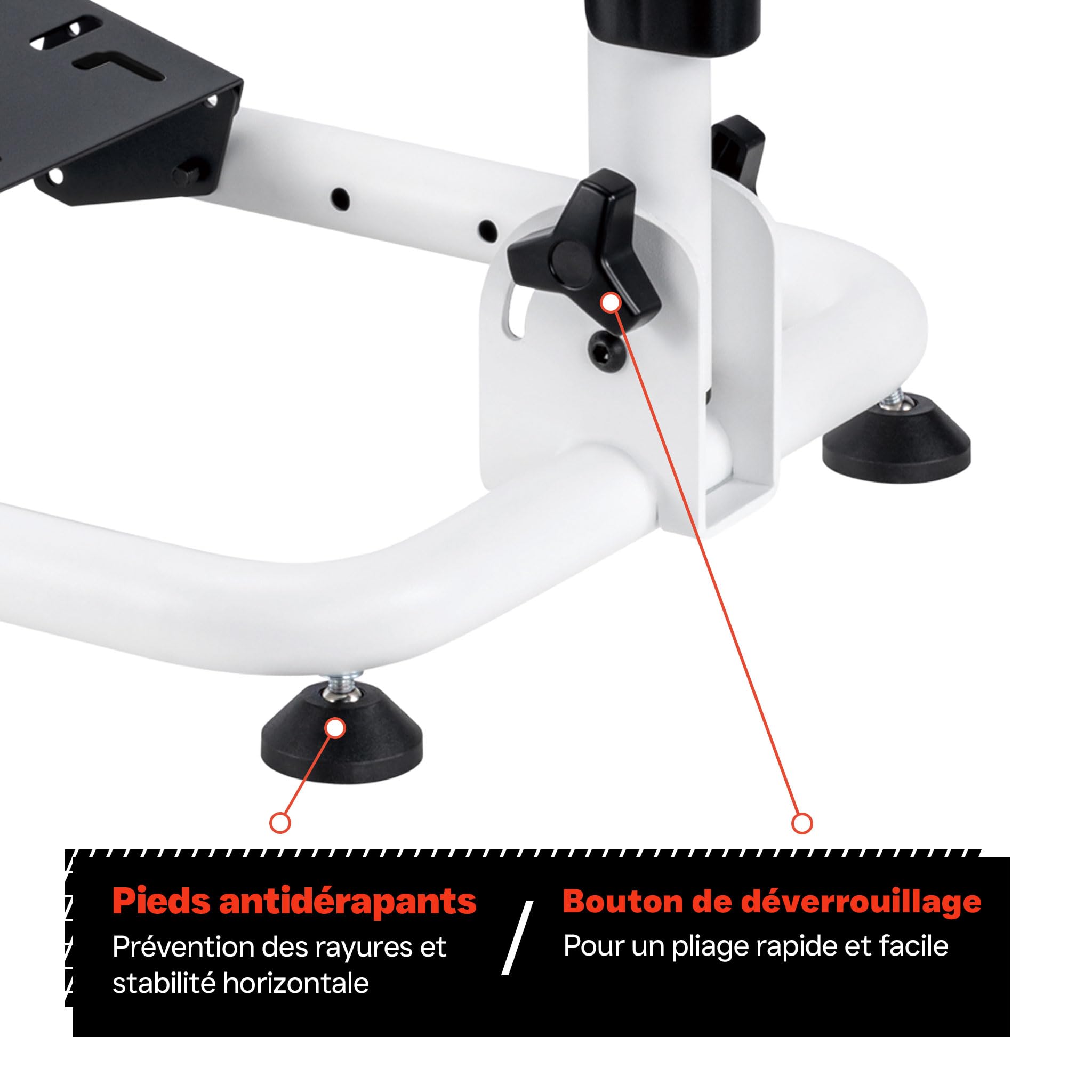 VDD Support de roue - support de roue de course - cockpit de course - logitech - thrustmaster - fanatec