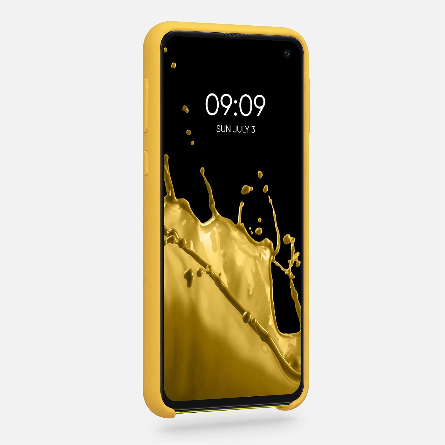 kwmobile Case Compatible with Samsung Galaxy S10e Case - TPU Silicone Phone Cover with Soft Finish - Honey Yellow image 2