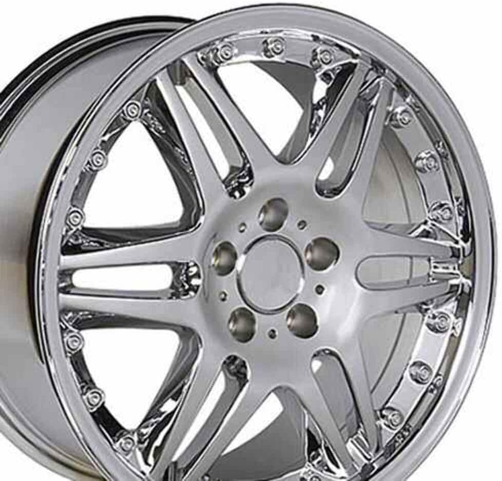 OE Wheels MB09 18 Inch Rim Fits Brabus Style 5x112 18x8.5 Chrome (1)