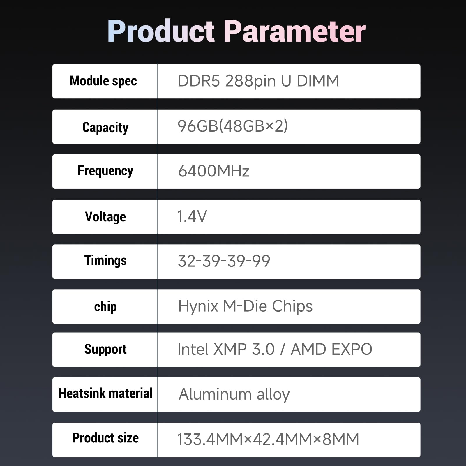 Amazon.co.jp: Ram Hynix M-die KingBank DDR5 96GB(2x48GB) 6400MHz